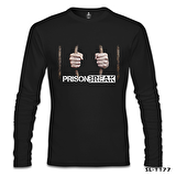 Prison Break - Behind the Bars Siyah Erkek Sweatshirt
