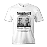 Prison Break - Wanted For Beyaz Erkek Tshirt