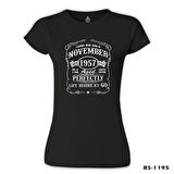 Burç - Born in November 60 Siyah Bayan Tshirt