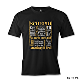Burç - Scorpio Amazing Siyah Erkek Tshirt