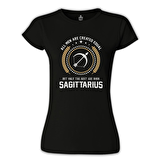 Burç - Sagittarius Siyah Bayan Tshirt