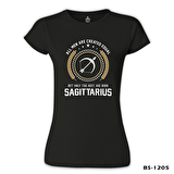 Burç - Sagittarius Siyah Bayan Tshirt