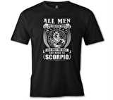 Burç - Born as Scorpio Siyah Erkek Tshirt