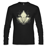 Kedi Siyah Erkek Sweatshirt