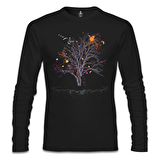 Ağaç Perisi Siyah Erkek Sweatshirt