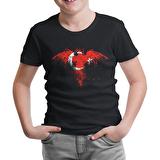 Kartal Ay Yıldız Siyah Çocuk Tshirt