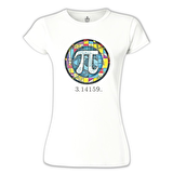 Matematik - Pi 15 Beyaz Bayan Tshirt