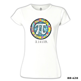 Matematik - Pi 15 Beyaz Bayan Tshirt