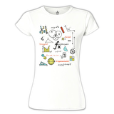 Matematik - İntegral Beyaz Bayan Tshirt