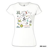 Matematik - İntegral Beyaz Bayan Tshirt