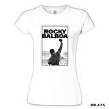 Rocky Balboa - Win Beyaz Bayan Tshirt