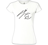 Shakira - Sign Beyaz Bayan Tshirt