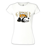Sleeping Four Beyaz Bayan Tshirt