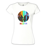 Imagine Dragons - Believer Beyaz Bayan Tshirt