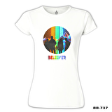 Imagine Dragons - Believer Beyaz Bayan Tshirt