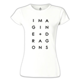 Imagine Dragons - Plus Beyaz Bayan Tshirt