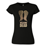 The Walking Dead - Wings Siyah Bayan Tshirt