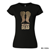 The Walking Dead - Wings Siyah Bayan Tshirt