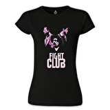 Fight Club - Smoky Siyah Bayan Tshirt