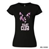 Fight Club - Smoky Siyah Bayan Tshirt