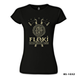 Vikings - Floki Siyah Bayan Tshirt