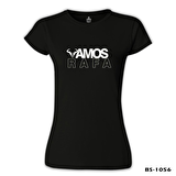 Tenis - Vamos Rafa Siyah Bayan Tshirt
