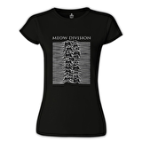 Meow Division Siyah Bayan Tshirt