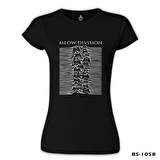 Meow Division Siyah Bayan Tshirt