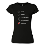 Uçuş - In Aviation Siyah Bayan Tshirt