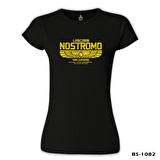 Alien - Nostromo Siyah Bayan Tshirt