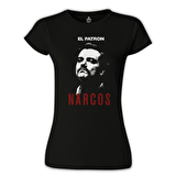 Narcos - El Patron Siyah Bayan Tshirt