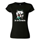 Joker - Cards Siyah Bayan Tshirt