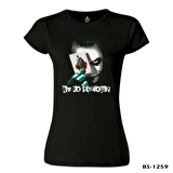 Joker - Cards Siyah Bayan Tshirt