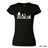 House - Thing is Siyah Bayan Tshirt