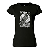 Stone Sour - Crow Siyah Kadın Tshirt
