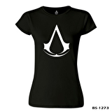 Assassin's Creed - Logo Siyah Bayan Tshirt