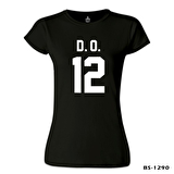 Exo - D.O. Siyah Bayan Tshirt