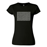 Matematik - Pi 0 Siyah Bayan Tshirt