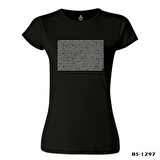 Matematik - Pi 0 Siyah Bayan Tshirt