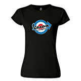 Vespa - Lexington Siyah Kadın Tshirt