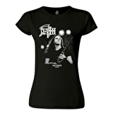 Death - Chuck Schuldiner Siyah Bayan Tshirt
