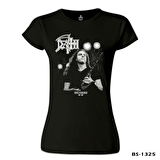 Death - Chuck Schuldiner Siyah Bayan Tshirt