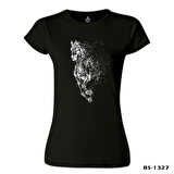 At 9 Siyah Bayan Tshirt
