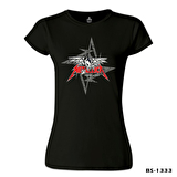Metallica - Seek and Destroy Logo Siyah Bayan Tshirt