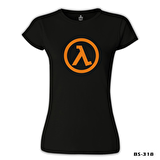 Half Life - Logo Siyah Bayan Tshirt