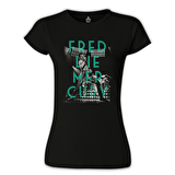 Freddie Mercury Siyah Bayan Tshirt