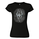 Skyrim - Dragon Siyah Bayan Tshirt