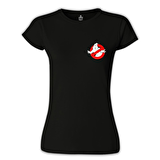Ghost Busters Logo Siyah Bayan Tshirt