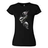 Smoky Heads Siyah Bayan Tshirt