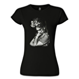 Frida Kahlo Siyah Bayan Tshirt
